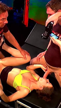 Ggg Live Bukkake - Slut Gets Face Flooded with Cum