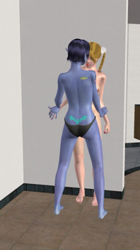Animazione 3d porno lesbico - donna elfo blu scopa giovane donna con strap-on e poi lecca