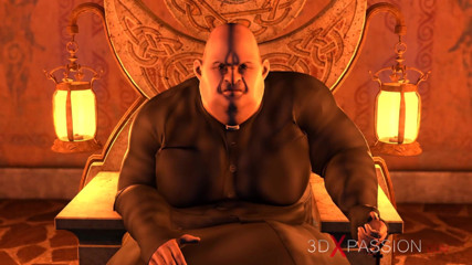 3dxpassion: Rituální obřad. Sexy mladá blondýnka je tvrdě ošukána velkým mužem...