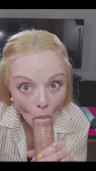 Getting My Face Covered with Cum After Sucking That Cock Hard