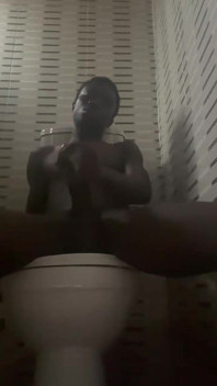 Short One in Toilet
