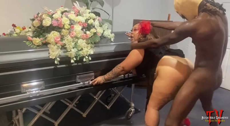 Blvck Rose TV: Dick-o-ween: Belaquis Gets Fucked in Haunted Funeral Home by BBC