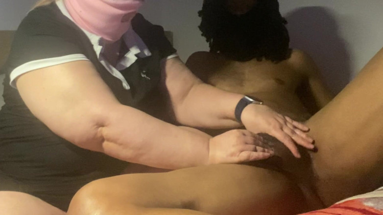 Daddykane: Getrouwde bbw houdt van het aanbidden van harde grote zwarte...