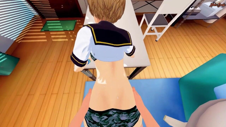 Hentai Smash: สาววัยรุ่น Satonaka โดนเย็ดแตกในมุม POV ของคุณ - Persona 4 Hentai