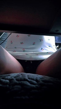 Under Desk Perving: Updress Tease, Lace & Soft Femcock Reveal