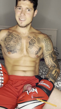 My Cock Cums, with Boxing Gloves