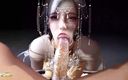 X Hentai: Принцесса с большими сиськами трахает ее тело - 3D анимация 276