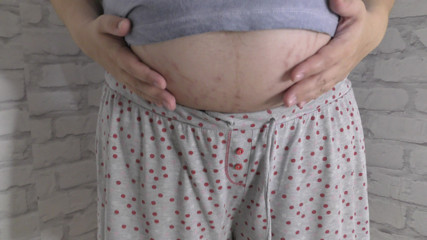 Milky Mari: Touching my pregnant stepmom kinky body and huge lactating bobs...
