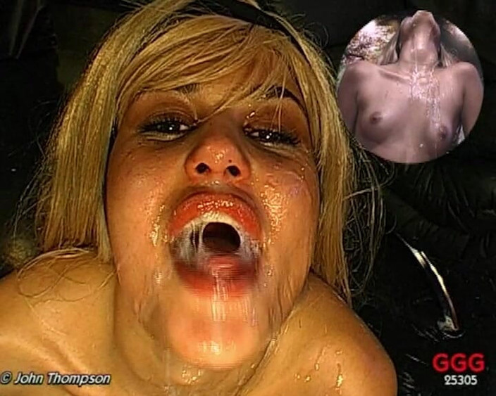 GGG John Thompson Classic Retro: Ggg Leila's After Gangbang P[arty Bukkake e Cumshots