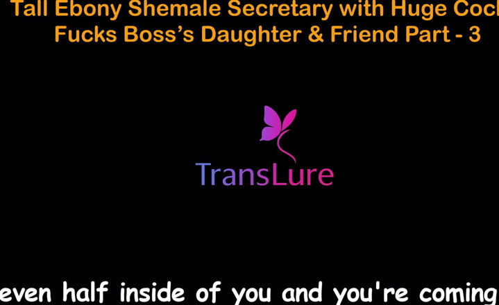 TransLure: English Audio Sex Story - Tall Ebony Shemale Secretary with Huge...