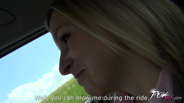 POV Bitch: Rubia milf engañando a su marido conmigo