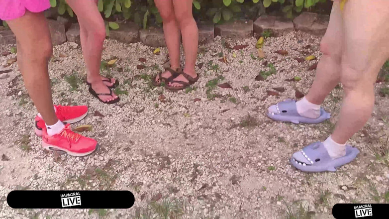 Immoral Live: Crazy Cowboy’s Memorial Day Threesome W Petite Princess Laya Rae &amp;...
