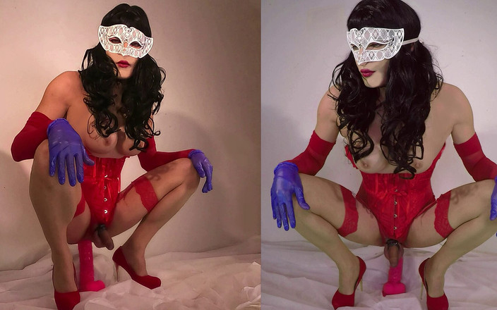 sillystacy: Sissy Stacy Hard anal gra z ogromną różową zabawką po...