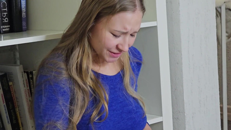 Stacy_via: Amazing Orgasm with Squirt. Masturbation in a Blue Dress