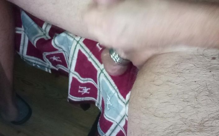 White Ukrainian Dick: Home Masturbasi berkualitas tinggi dengan Metal Balls Rings!