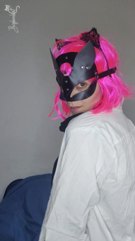 Be Seduced by My Tits as I Masturbate with My Kitty Mask