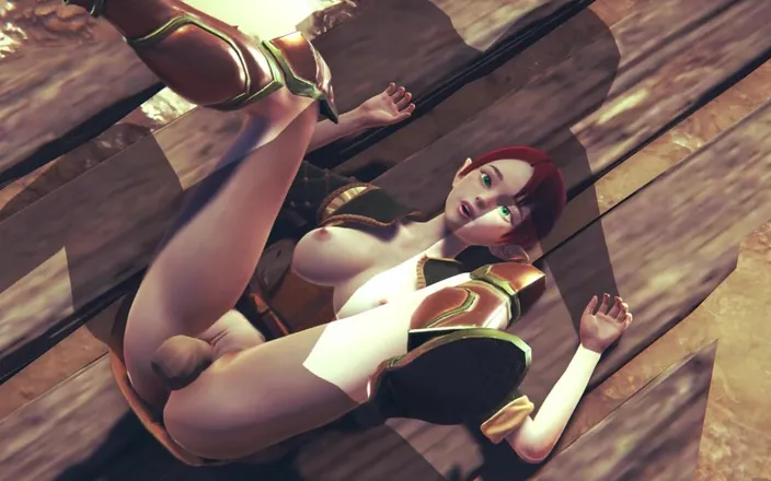 Waifu club 3D: Redhead Elf Creampie