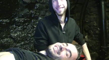 Gaybareback: Twink fucked by top XXL in backroom