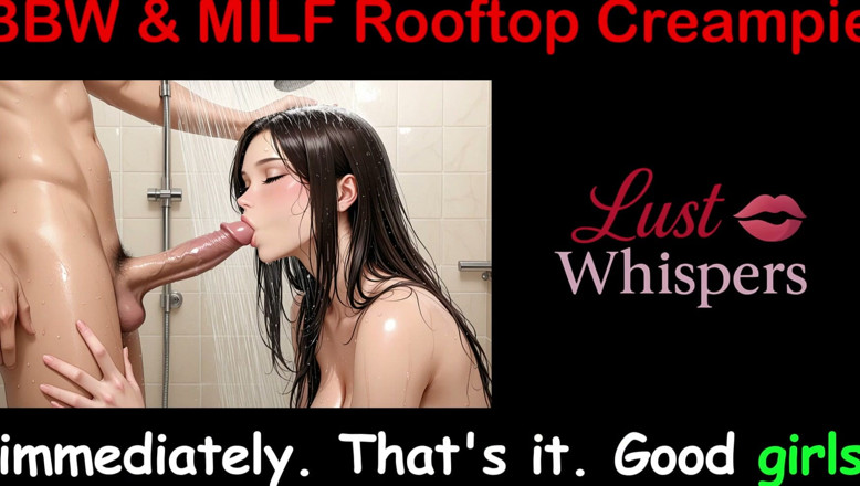 LustWhispers: Cewek semok &amp; tante seksi dientot habis-habisan di atap sampai dicrot...