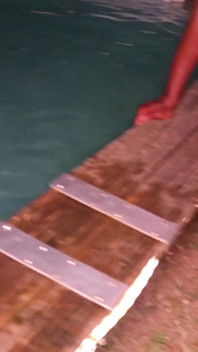 Mini Gang Bang by the Pool on a Summer Evening