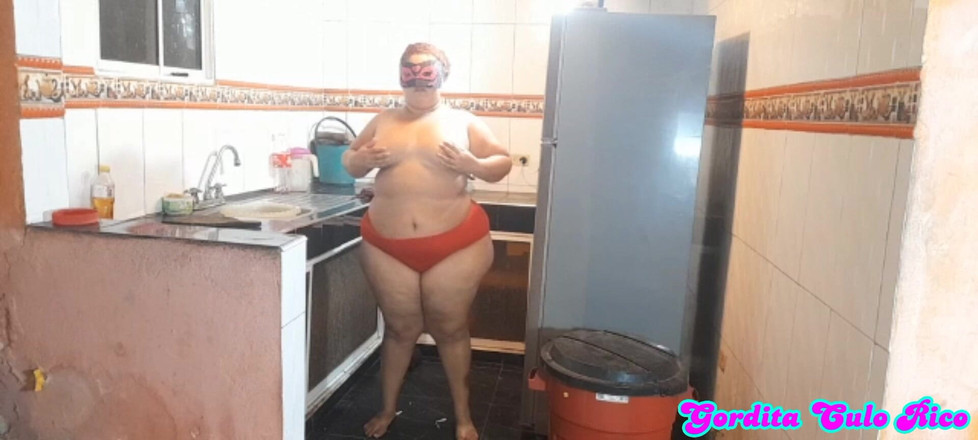 Gordita Culo Rico: Trên hàng xóm mũm mĩm của tôi trong nhà bếp