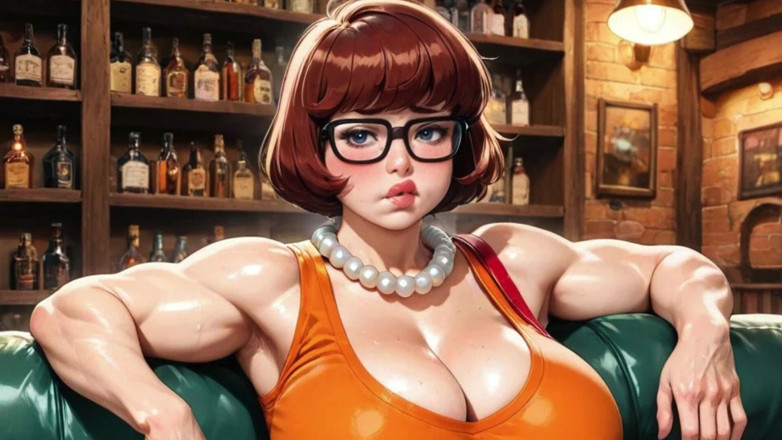 Real story futanari JOI: ファンフィクション。ヴェルマ・ディンクリーは、変態を楽しむ淫らなシーメールです。mp4