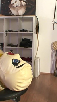 Hot German dominas humiliating men sex slaves