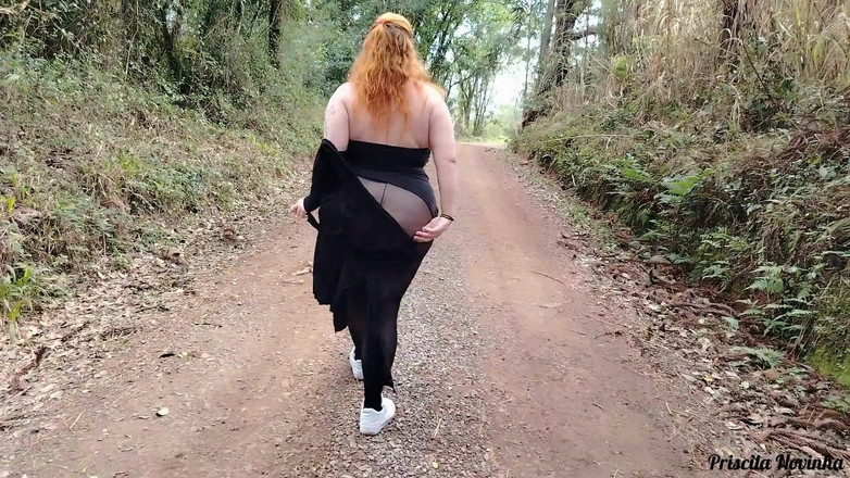 Girland milf: My Stepmom in Sheer Pants Without Panties Walking Down the...