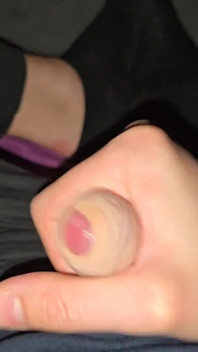 POV masturbace ptáka - detailní výstřik
