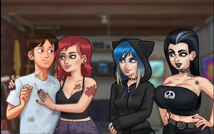 Lana Game plays: Summertime Saga 132 - Big Titty Goth Girl Emo Girls Petite Hotties
