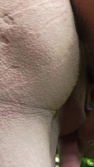 Thumbnail of Solo masturbation outdoors in bathrobe and golden shower close up