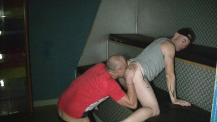 USED BAREBACK BY PORNSTARS HUGE COCK: Sucked by Stepdaddy in glory holes and more