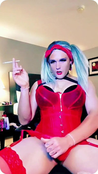Sexy fetish fumando xo