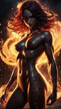 Lustrender Magma Phoenix Duality Fantasy Ai Art Slideshow