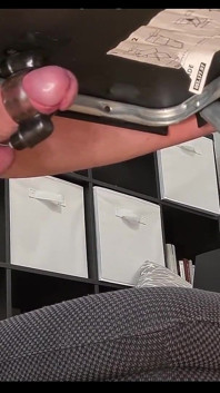 Submissive Teen Gets Railed by Fuck Machine & Squirts Cum Without Hands