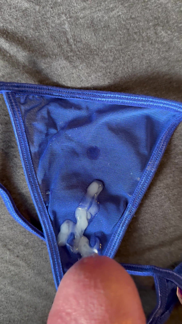 CumDaily: Cum on Wife’s Panties 22