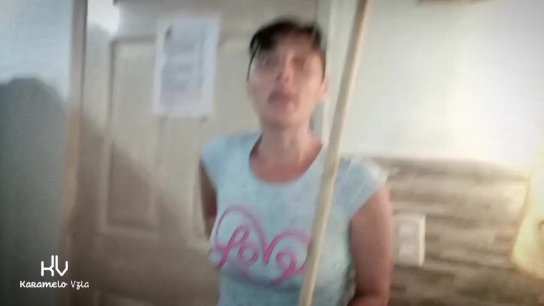 KarameloVzla: Cleaning Girl Catches Tenant Touching His Cock and She Offers...