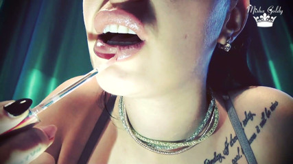 Goddess Misha Goldy: Lip licking Joi game