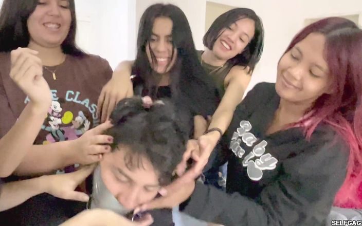 Selfgags femdom bondage: Повний контроль: зв'язаний досвід фемдома зі загоном рук