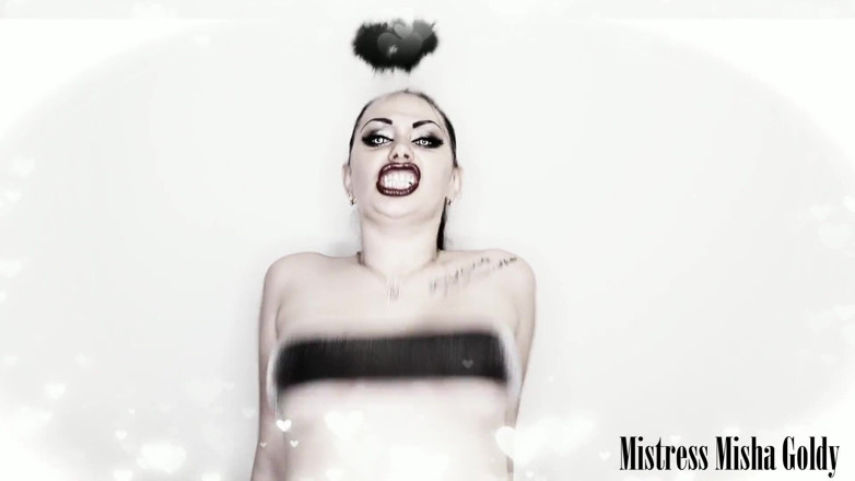 Goddess Misha Goldy: Who fucked you damn or angel?