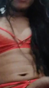 Trans Girl Masturbates and Explodes a Lot of Milk