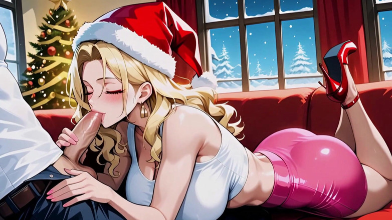 Total Sluts: Блондинка Xmas Baddie обожает большие подарки с большим хуем