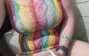 Renee Sakuyas Studio: Veloce sborra con hitachi, lingerie arcobaleno