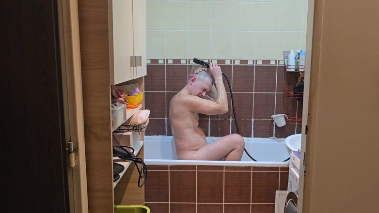 Fap_man93: Transformasi Lengkap - Potong Rambut, Cukur Tubuh Penuh &amp; Mandi