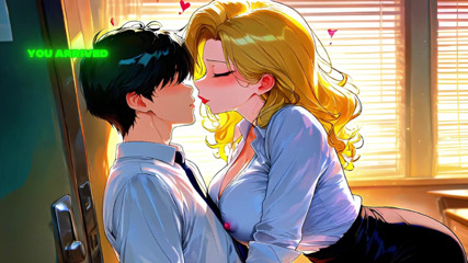 Private touch: Дополнительные занятия после темноты с блондинкой MILF — AI Animation