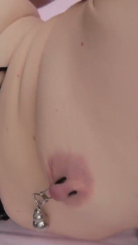 Nipple Clamps on While He Fucked Me. He Came on My Tits