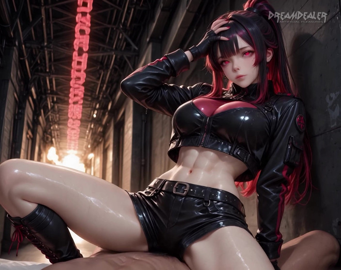 DreamDealer: Hell Huntress Vexara - Gates of Fire POV - Ai genererad