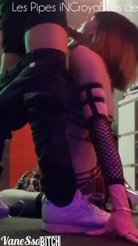 (makingoff⁴ View G) Sex Slave in Front of a Beautiful Cock in Facefucking, Slut Takes a Cum Shower