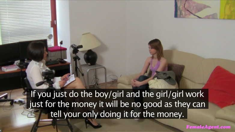 Female Agent: Female Agent - Dirty Blonde Wanks Together in Office After Intense...