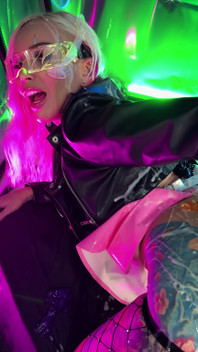 Bukkake & Anal Fisting for a Cyberpunk Slut